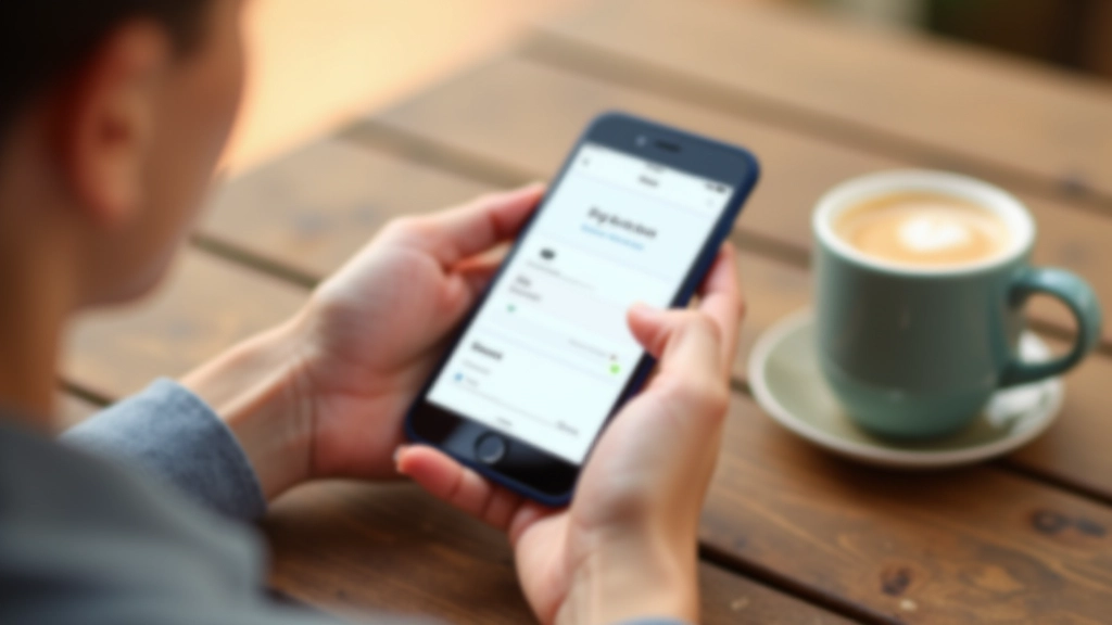 Mains tenant un téléphone intelligent avec application de travail